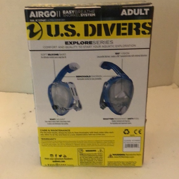 U.S. Divers Silicone Full Face Mask Size Adult - Picture 3 of 11